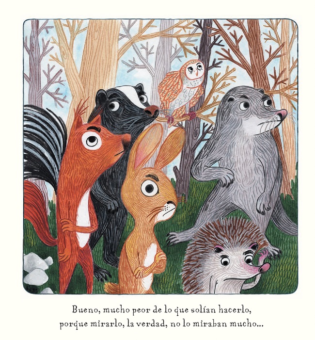 Ilustración de Lobo solo quería cantar