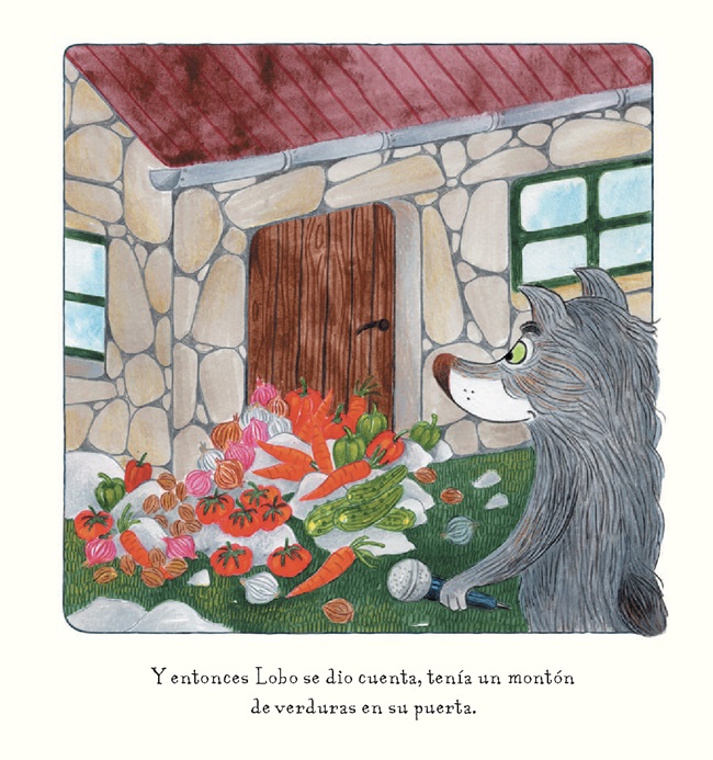Ilustración de Lobo solo quería cantar