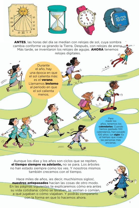 Ilustración de La vida cotidiana antes y ahora