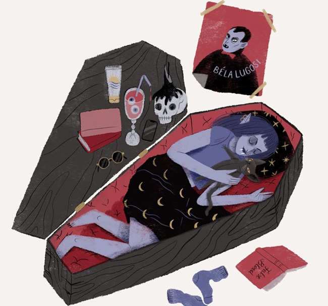 Ilustración de Un paseo entre vampiros