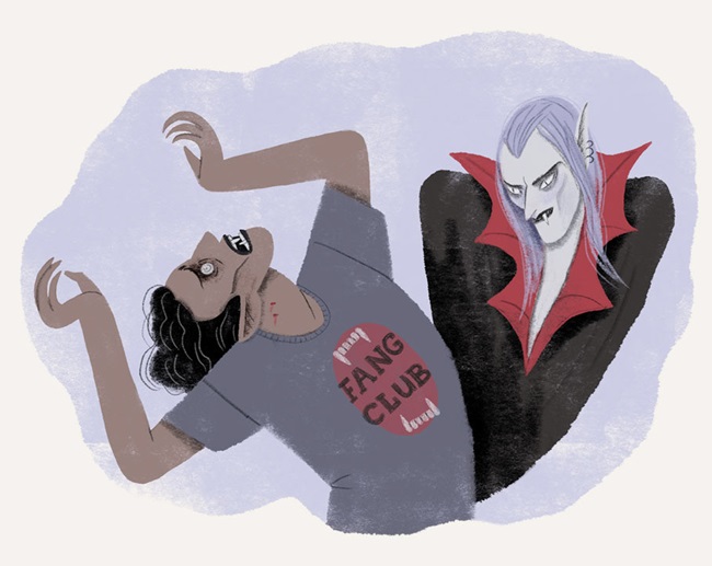 Ilustración de Un paseo entre vampiros