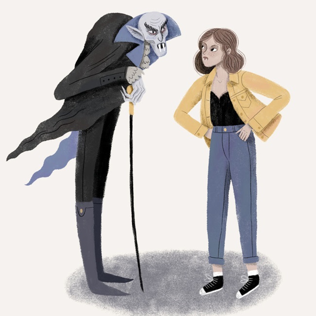 Ilustración de Un paseo entre vampiros