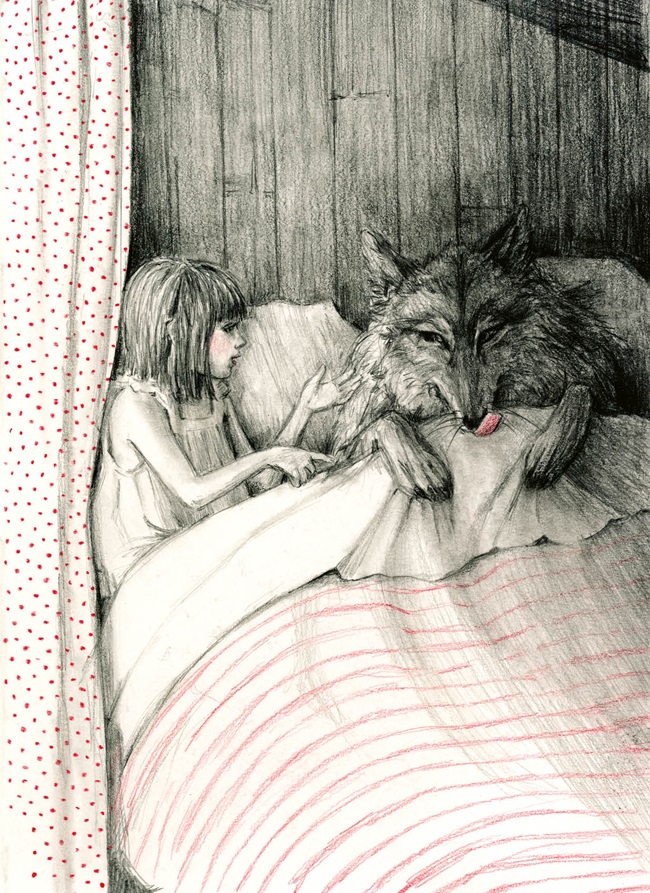 Ilustración de Caperucita Roja