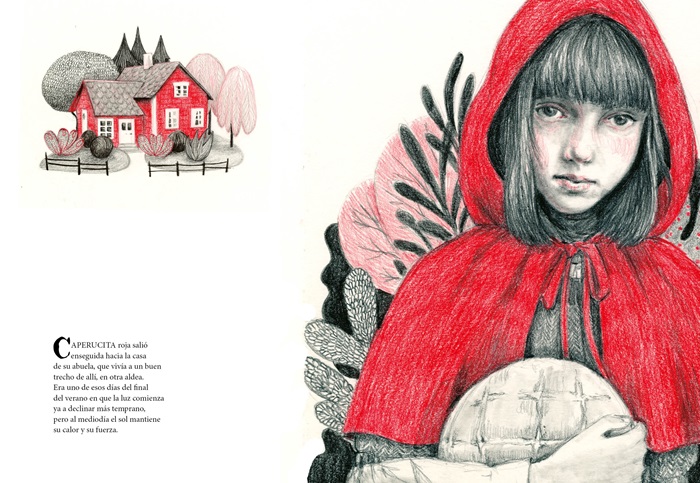Ilustración de Caperucita Roja