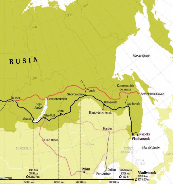 Ilustración de En el Transiberiano