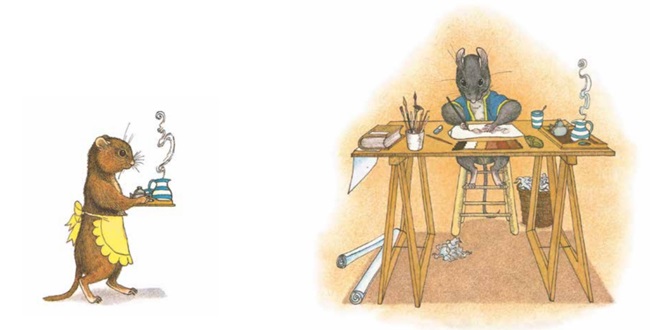 Ilustración de La casa de tus sueños con Henrietta y sus diseños