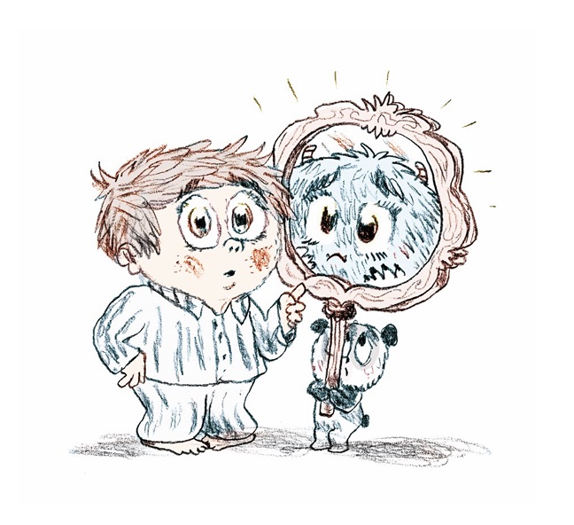 Ilustración de ¡AL MONSTRUO DEL ARMARIO NO LE GUSTA SU CUERPO!