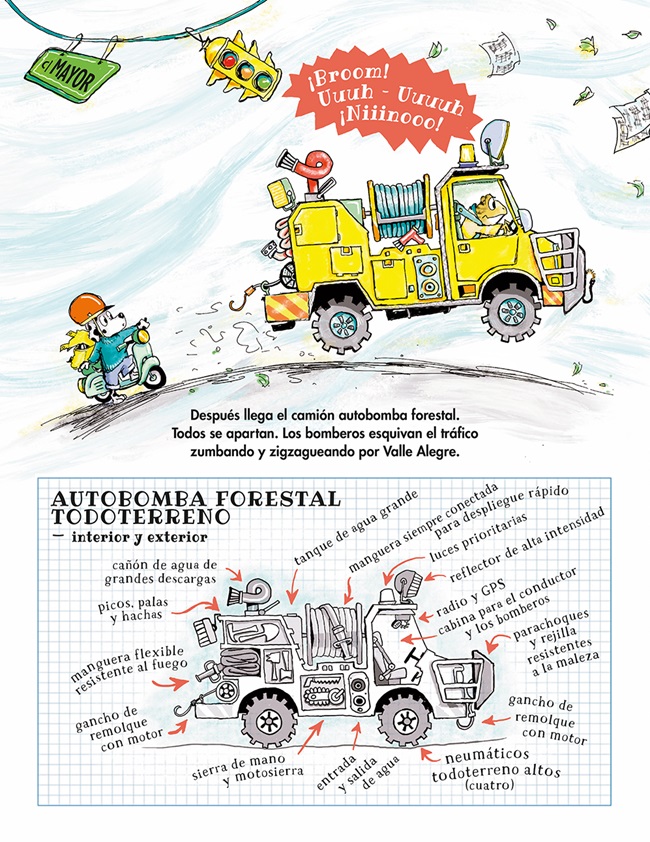 Ilustración de ¡BOMBEROS AL RESCATE!