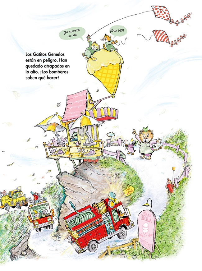 Ilustración de ¡BOMBEROS AL RESCATE!
