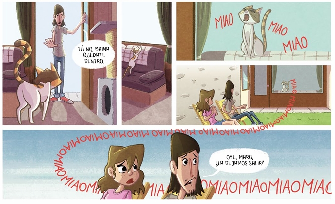 Ilustración de BRINA y la Pandilla del Sol Felino