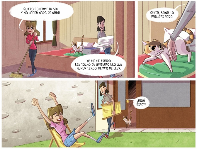 Ilustración de BRINA y la Pandilla del Sol Felino