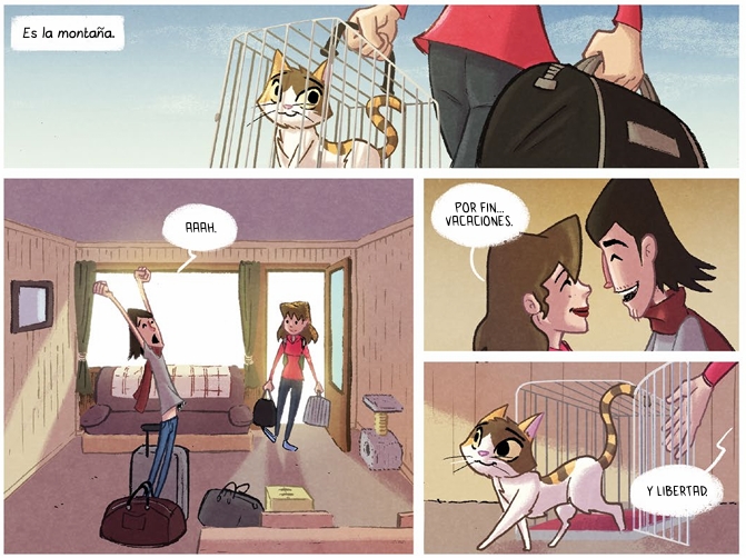Ilustración de BRINA y la Pandilla del Sol Felino