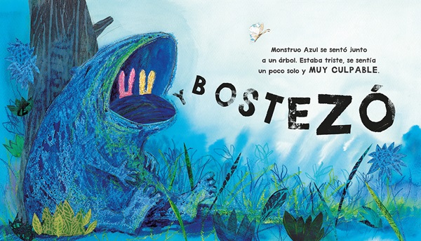 Ilustración de Monstruo azul