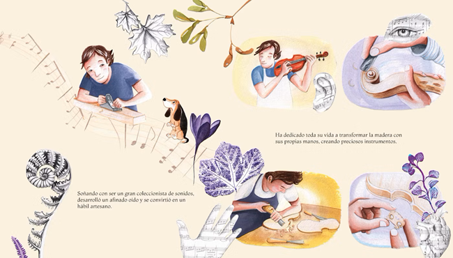 Ilustración de El alma del violín