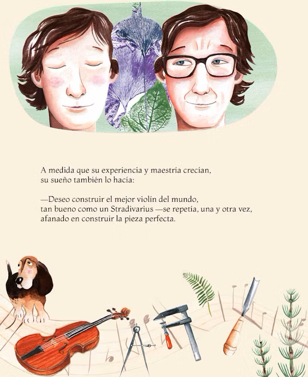 Ilustración de El alma del violín