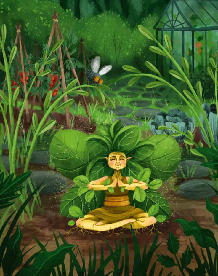 Ilustración de Las hadas de las plantas