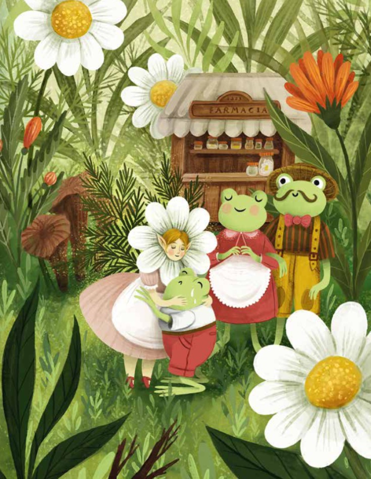 Ilustración de Las hadas de las plantas