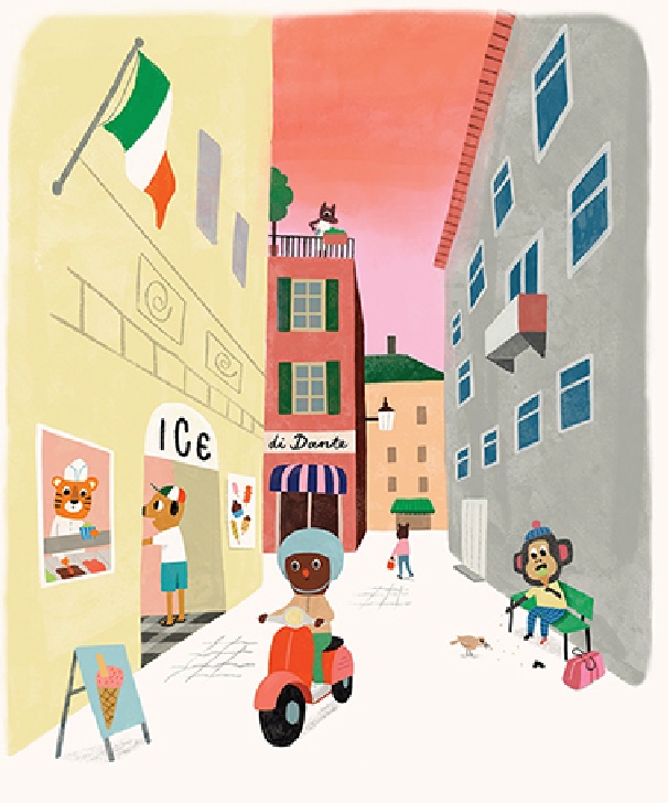 Ilustración de MANU viaja a Roma