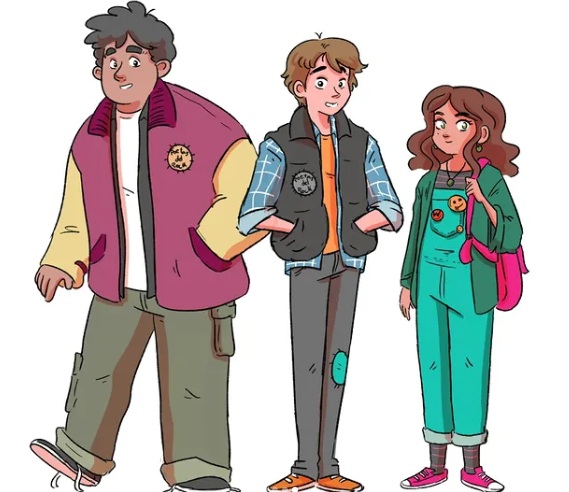Ilustración de Tres detectives y un misterio