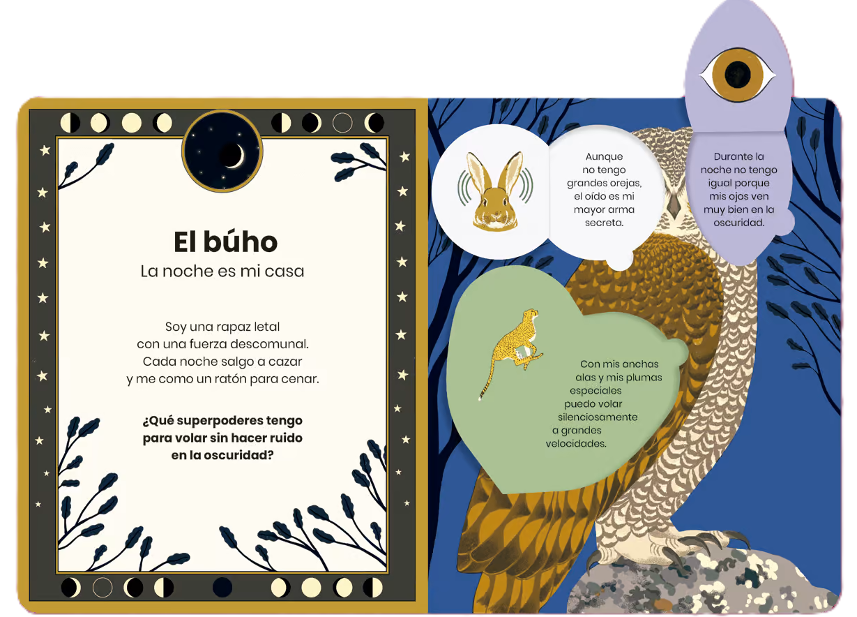 Ilustración de Animales con superpoderes