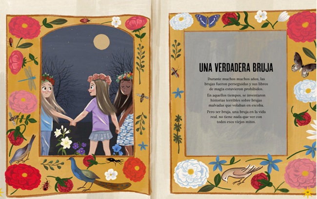 Ilustración de El libro de magia de una joven bruja