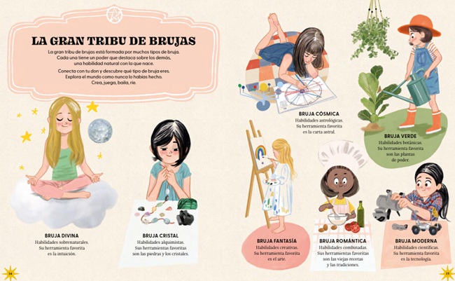 Ilustración de El libro de magia de una joven bruja