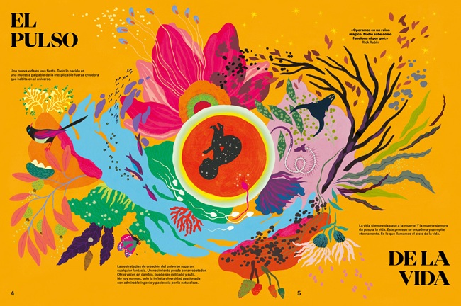 Ilustración de El maravilloso libro de la vida