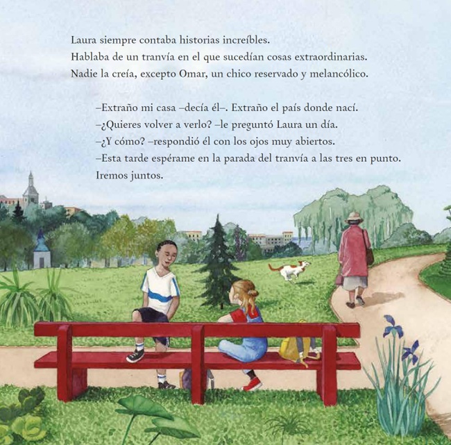 Ilustración de El tranvía número Flor
