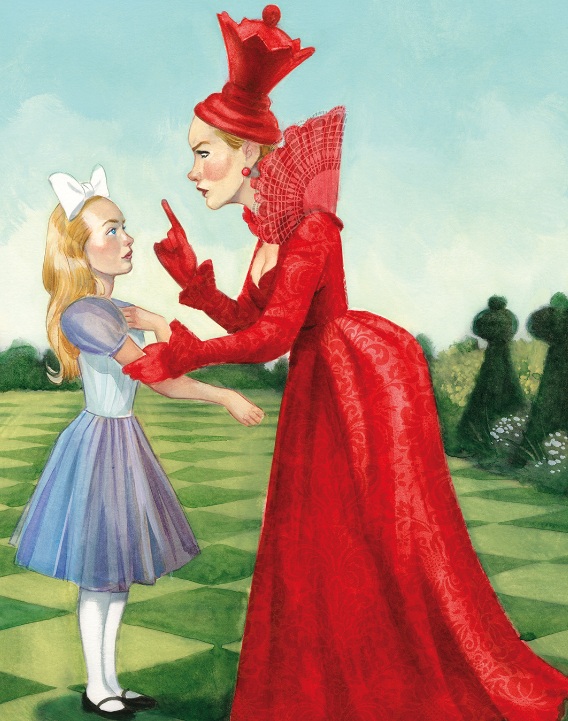 Ilustración de ALICIA A TRAVÉS DEL ESPEJO