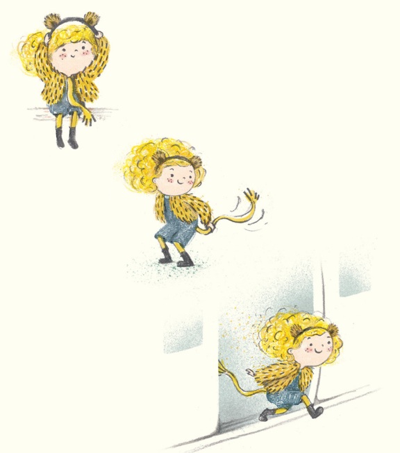 Ilustración de La NIÑA LEONA