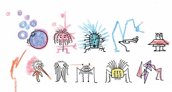 Ilustración de Cuaderno de chinches, pulgas y piojos para colorear a tu antojo
