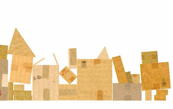 Ilustración de NO ES UNA CAJA ES UNA CIUDAD