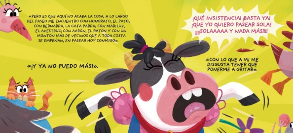 Ilustración de Avelina, ¡qué berrinche!