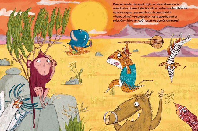 Ilustración de LA MONA MAIMONA