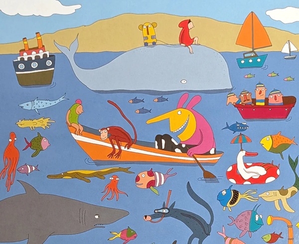 Ilustración de Serafina. De vacaciones