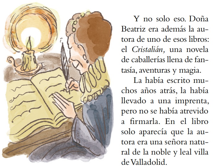 Ilustración de Una librería en el bosque