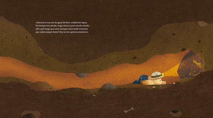 Ilustración de El verano del topo