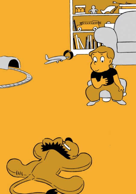 Ilustración de Ellen y el león
