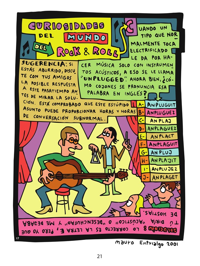 Ilustración de Curiosidades del mundo del rock