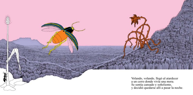 Ilustración de El Cocuyo y la Mora