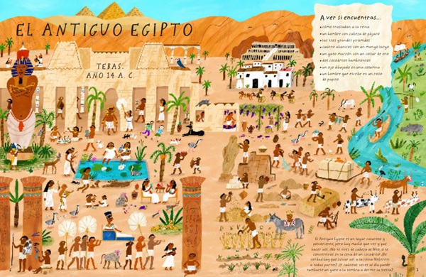 Ilustración de Busca y encuentra en la historia