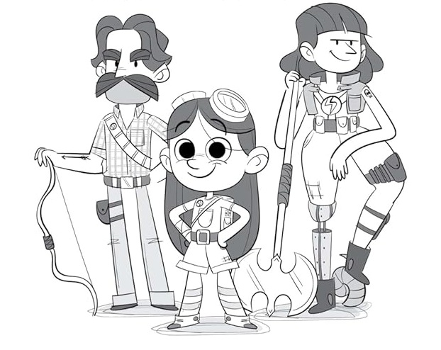 Ilustración de SAFIRA SPARKS y los CAZADORES de MONSTRUOS