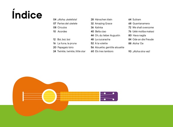 Ilustración de UKE. Mi primer libro de ukelele