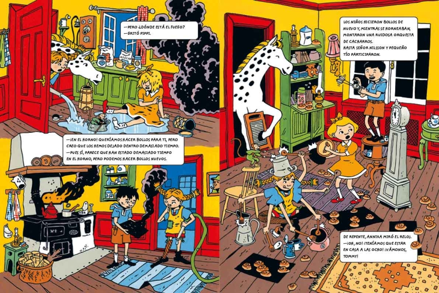 Ilustración de A la fuga con Pippi