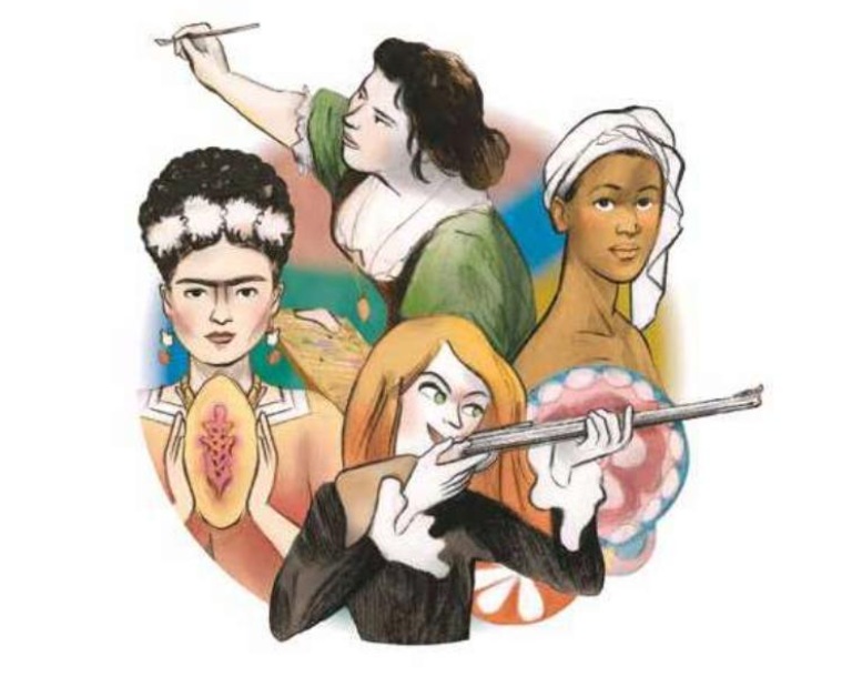Ilustración de Historia del arte en femenino