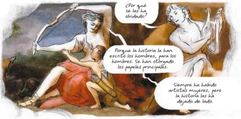 Ilustración de Historia del arte en femenino