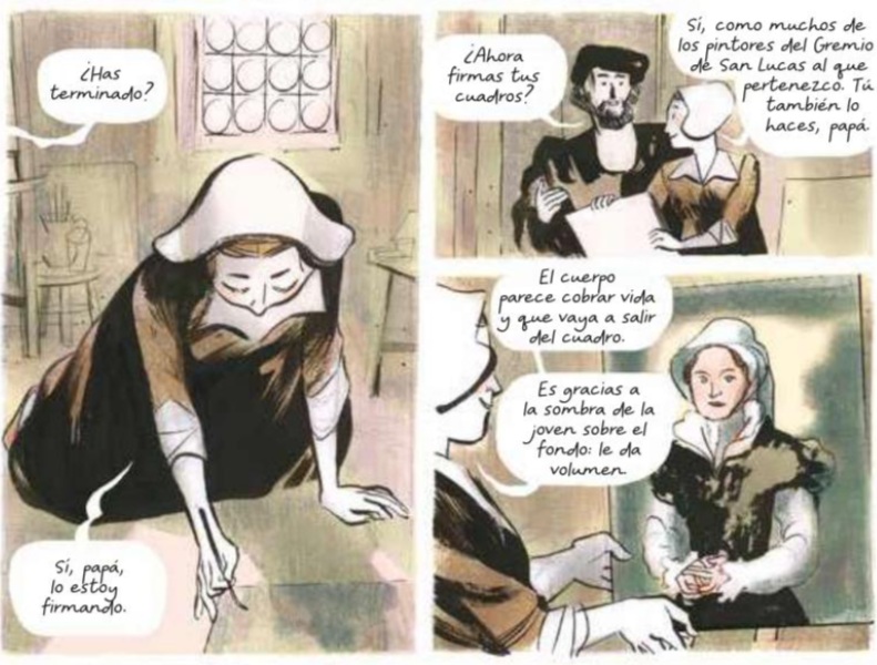 Ilustración de Historia del arte en femenino