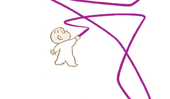 Ilustración de HAROLD Y EL LÁPIZ MORADO