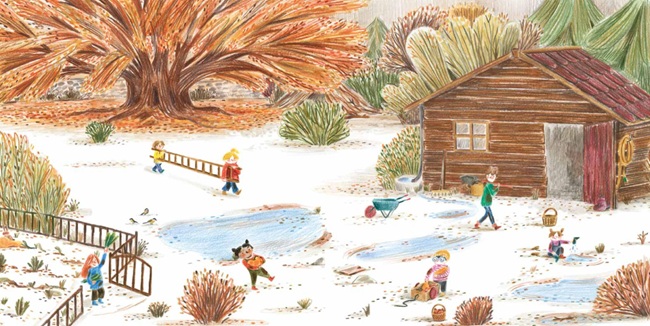 Ilustración de Vamos al bosque