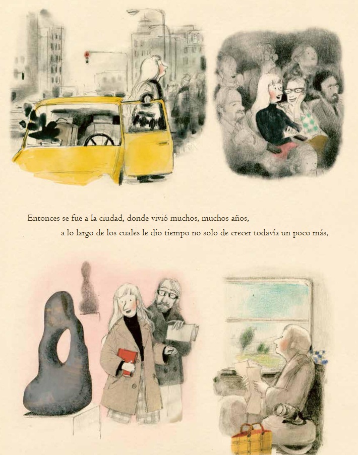 Ilustración de Grande y pequeña